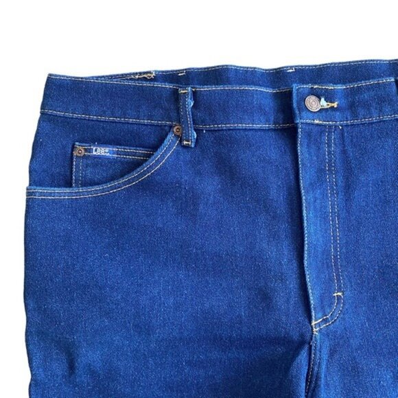 Vintage Lee Men's 42 x 30 Dark Wash Blue Denim Straight Leg USA Retro Cotton - Picture 3 of 6